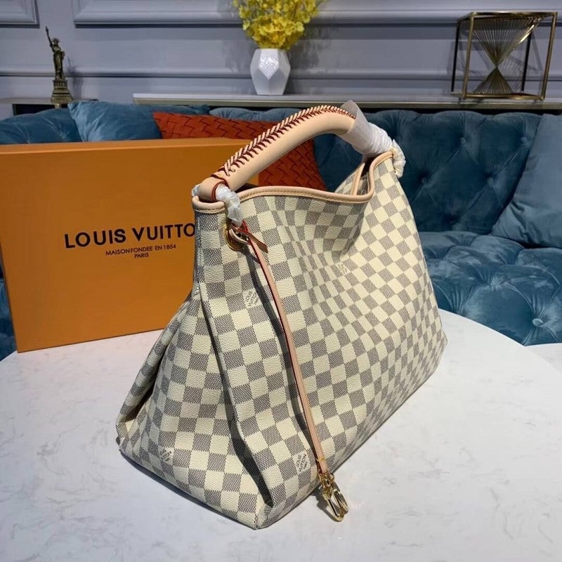 Louis Vuitton Graceful MM 41cm/16.1in Damier Azur Canvas N44044 – Women view 7