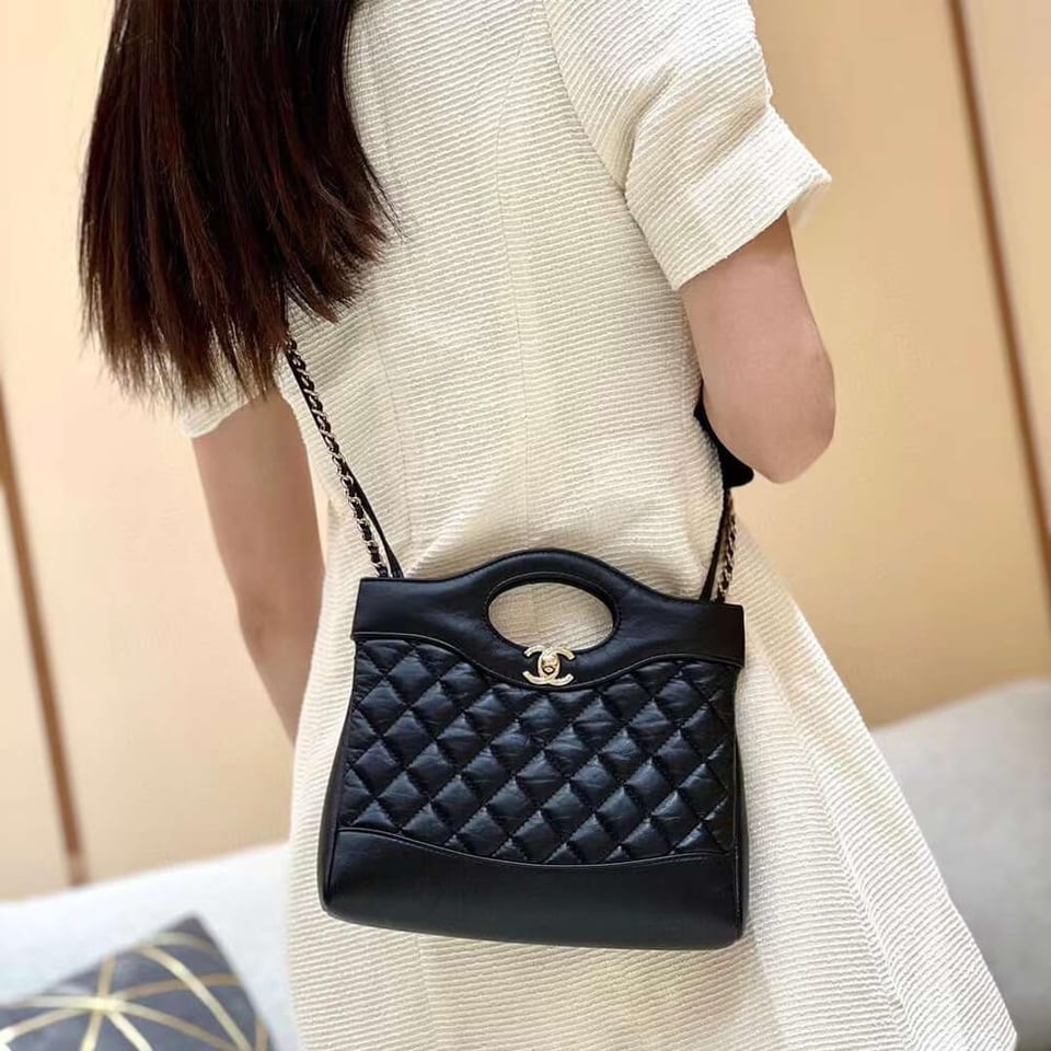 Chanel 31 Mini Calfskin Shopping Bag view 3