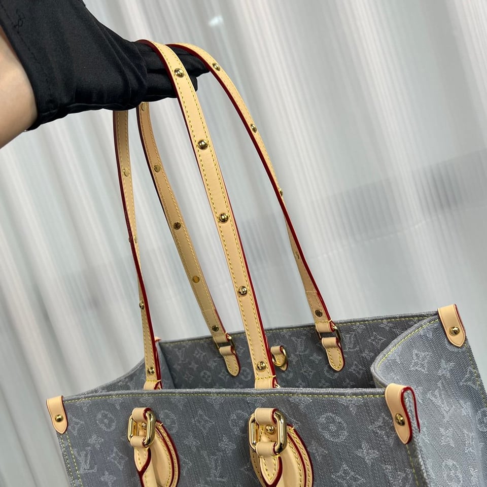 Louis Vuitton OnTheGo MM Bag Washed Grey M13189 32cm/ 12.6in view 14