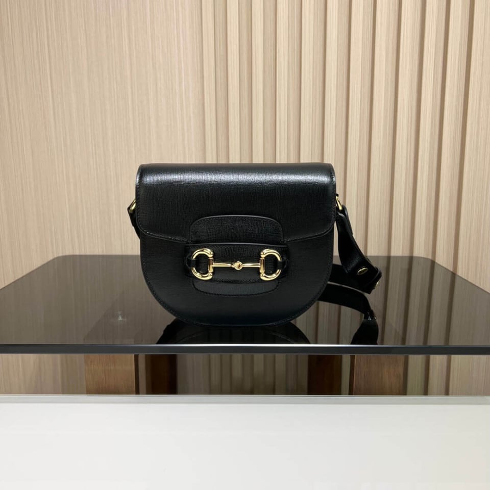 Gucci Leather Horsebit 1955 Mini Rounded Bag view 7