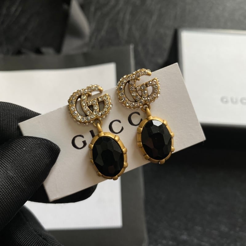Gucci Gg Black Earrings view 4