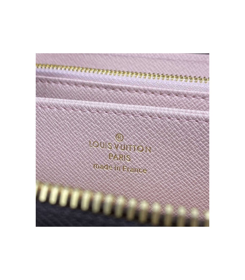 Louis Vuitton Damier Ebene Zippy Wallet Pink view 10