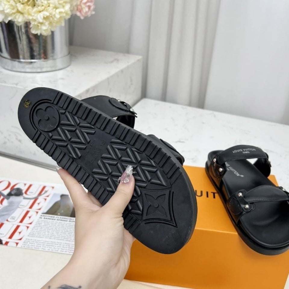 Louis Vuitton Bom Dia Comfort Mule Black view 5