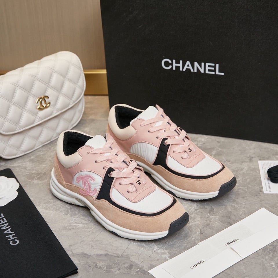 Chanel Wmns Sneaker Pink Black G34360 Y51525 K1276 view 10