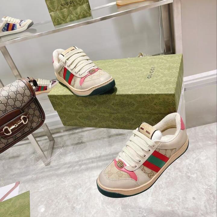 Gucci Gg Screener Distressed Gg Canvas Pink 546551 9Y920 9665 view 7