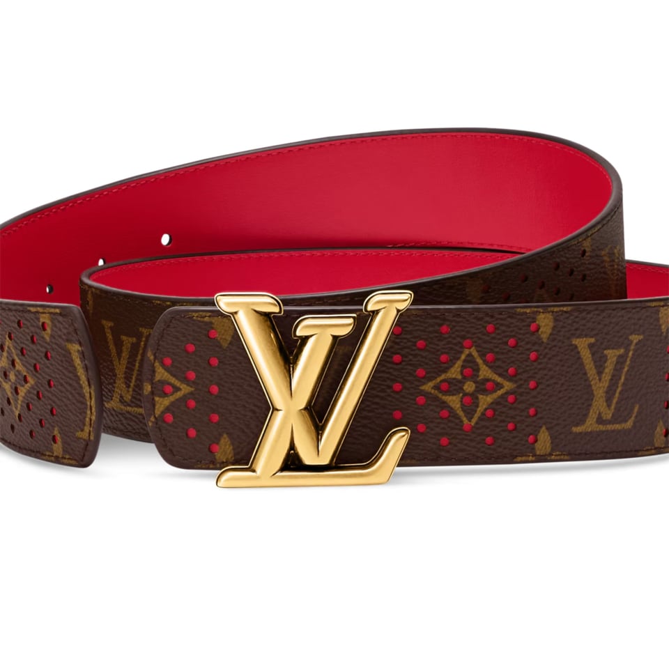 Lv Dimension Monogram Grid 40mm Reversible Belt M4910U view 2