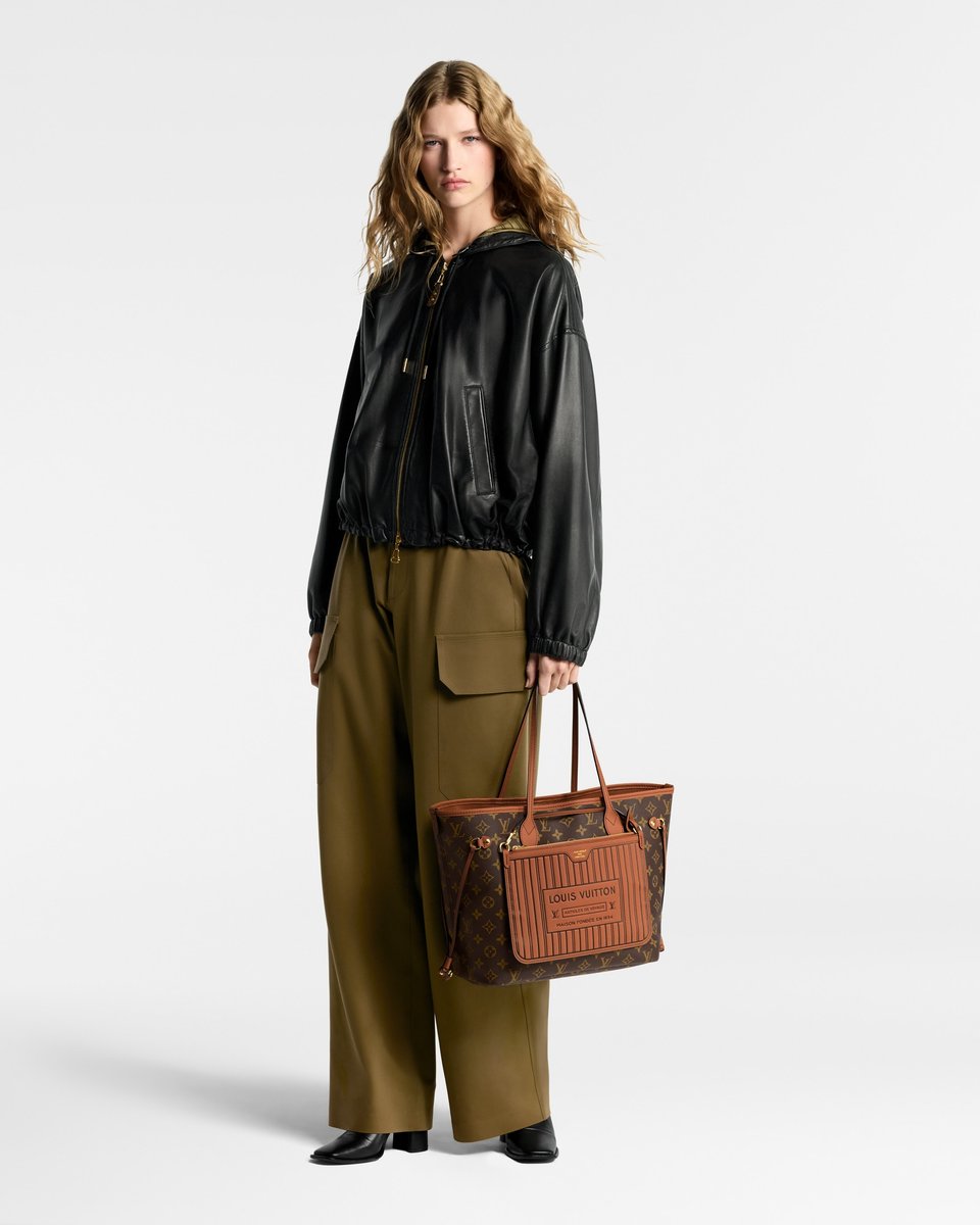 Louis Vuitton New Reversible Neverfull Inside Out Mm Tan Cowhide 31cm M12061 view 5