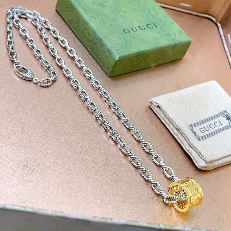 Gucci Necklace Gold And Silver view 2