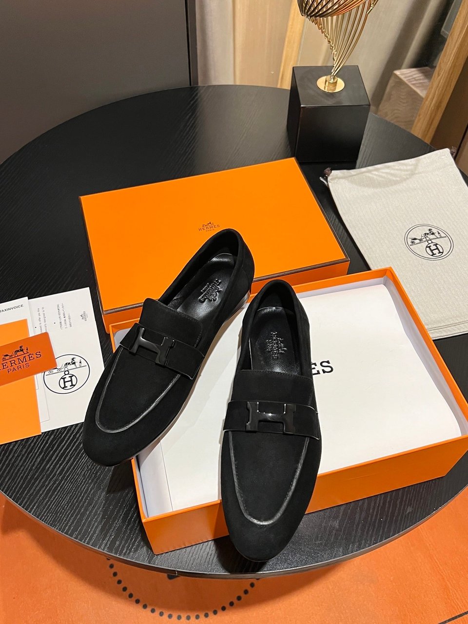 Hermes Paris Loafer Black- Shoes for Men view 8