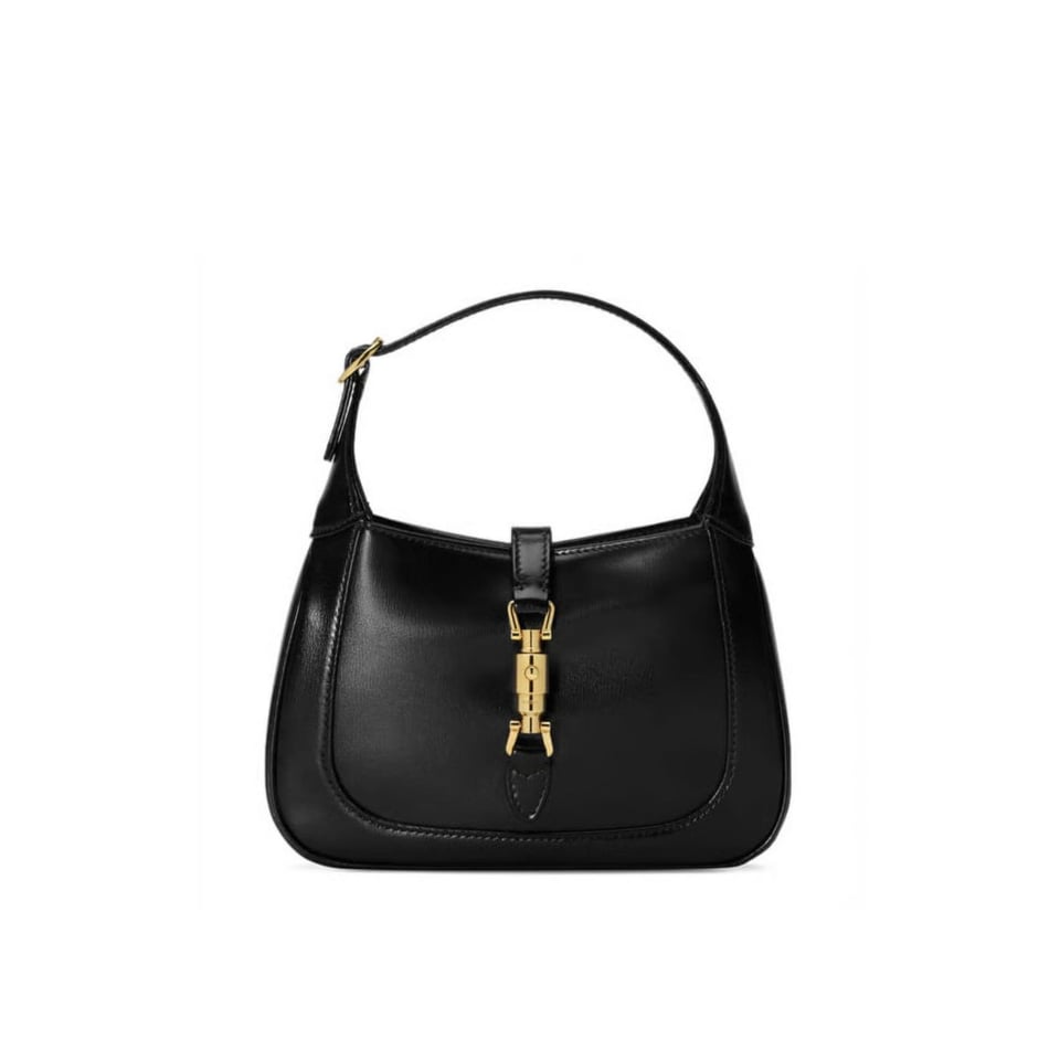 Gucci Jackie 1961 Mini Hobo Bag In Black Leather 19cm view 2
