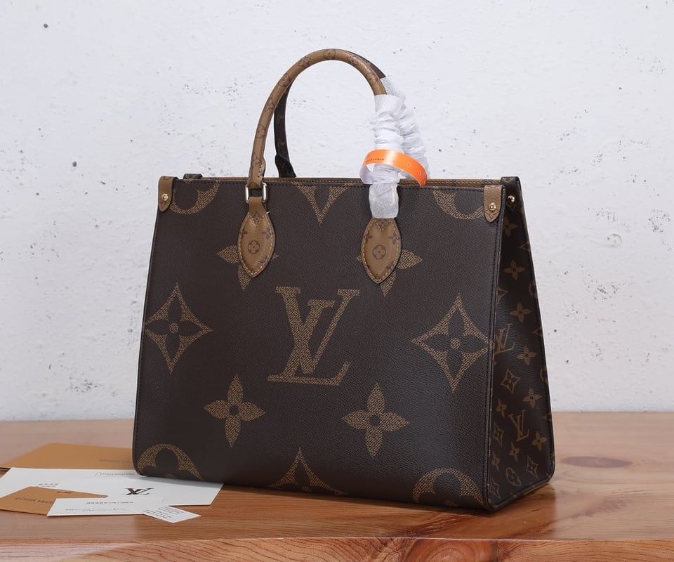 Louis Vuitton On The Go MM Monogram Medium Tote Bag Brown M45321 35cm view 6