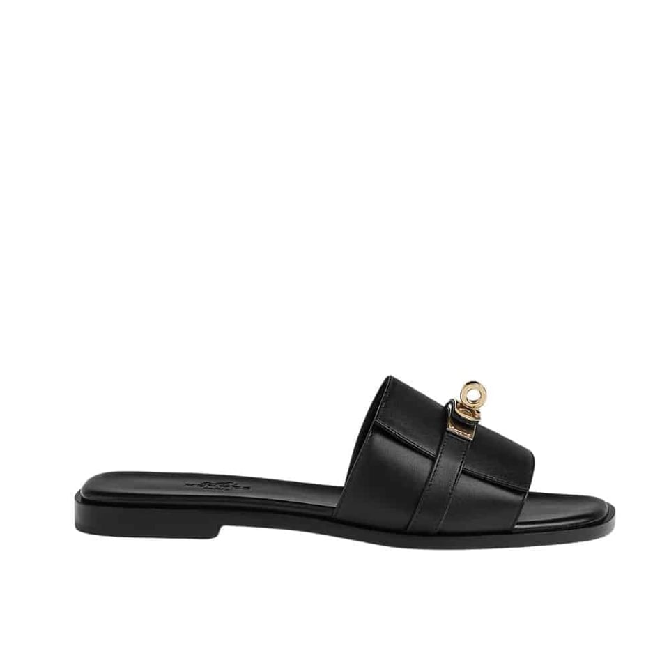Hermes Giulia Sandal Black H232129Z 02350 view 2