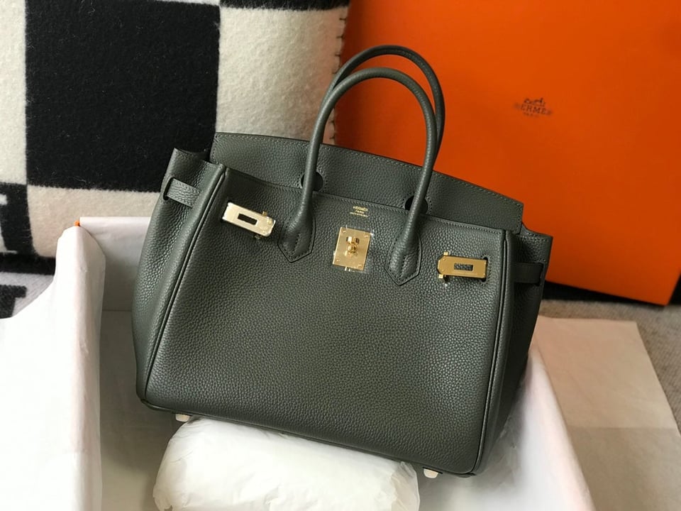 Hermes Birkin 35Cm Pine Togo Leather Gold Hardware view 4