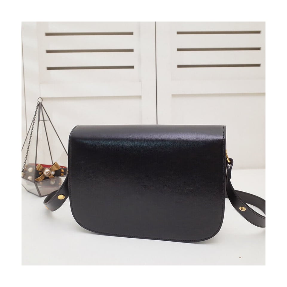 Gucci Horsebit 1955 Shoulder Bag In Black Leather view 15