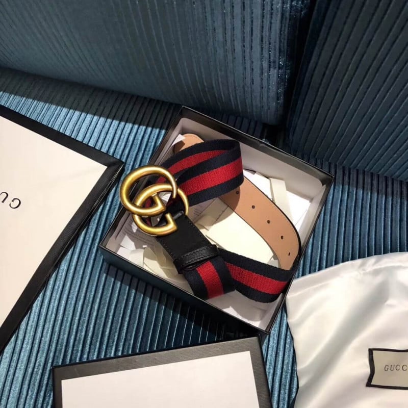 Gucci Nylon Web Belt With Double G Buckle 409416 view 6
