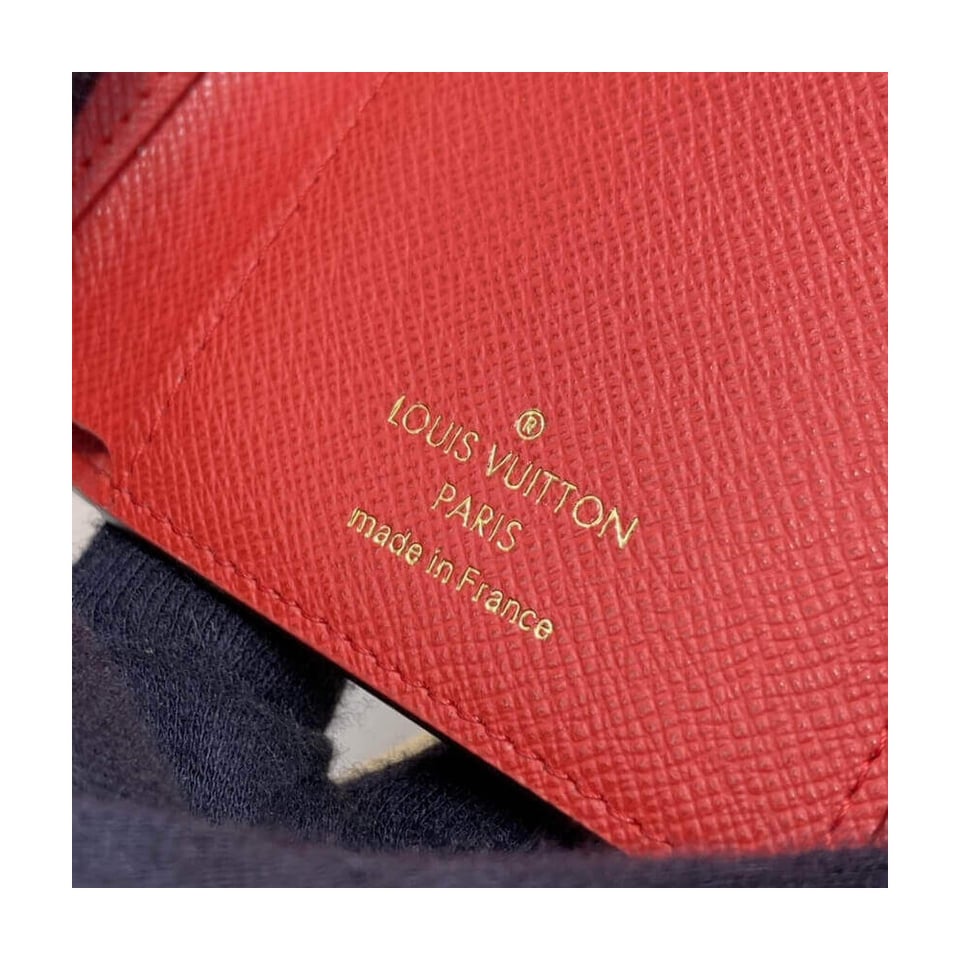 Louis Vuitton Damier Ebene Victorine Wallet Red view 10