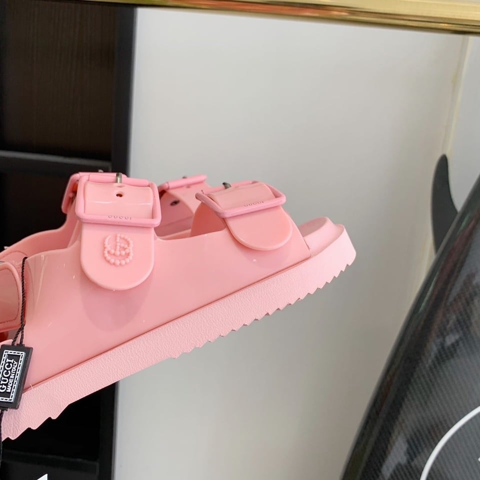 Gucci Women’S Sandal With Mini Double G Pastel Pink 660243 J8700 5815 view 7