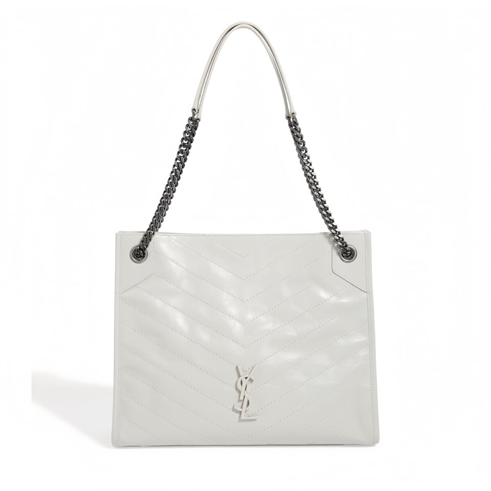 Saint Laurent Medium Niki Shopping Bag White 32Cm view 2