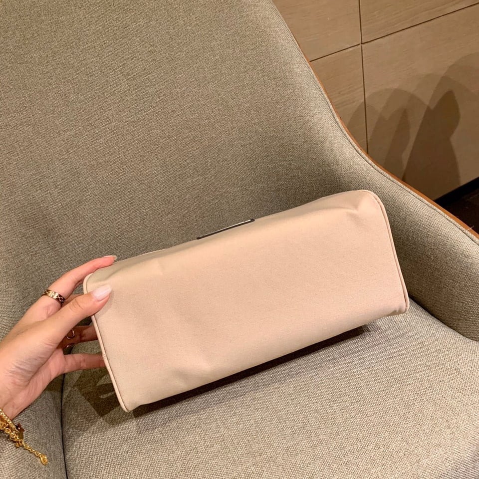 Chanel Sport Line Clutch Bag 26 Pastel Pink Canvas view 9