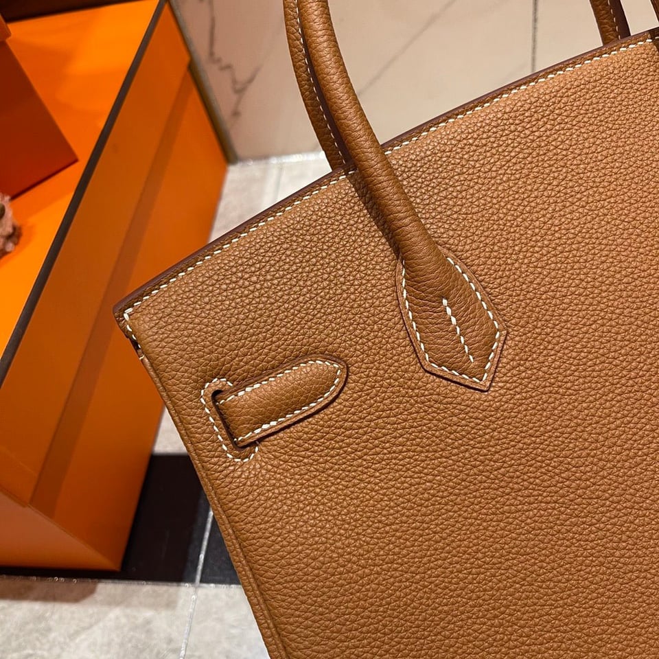 Hermes Birkin 30Cm Gold Togo Leather Gold Hardware view 7