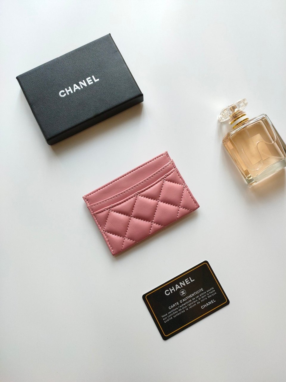 Chanel Card Holder 11.2 Light Pink Calfskin Gold Icon view 6