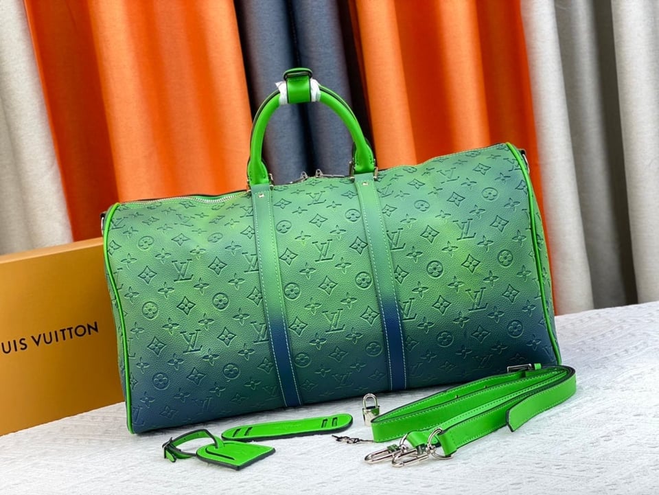 Louis Vuitton Keepall Bandouliere 50Cm Blue And Green view 11
