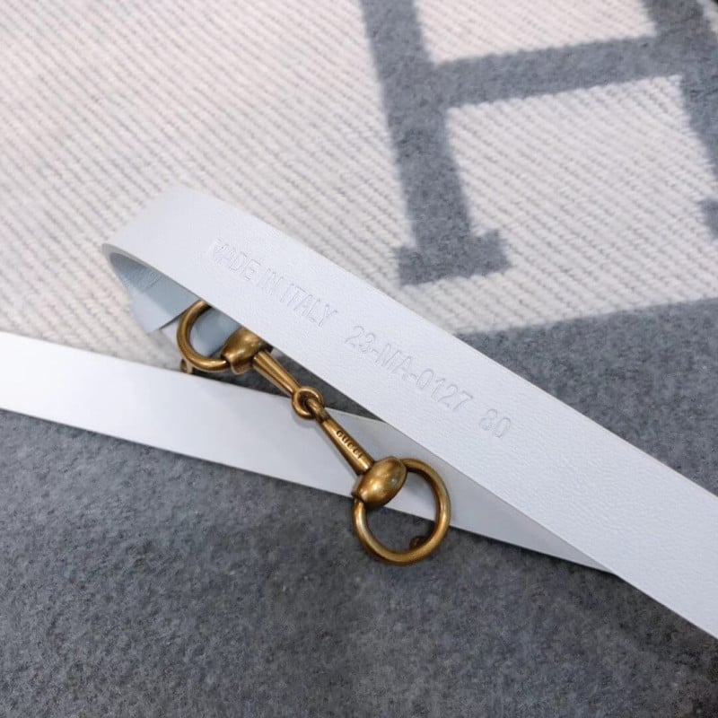 Gucci 20mm Leather Belt With Horsebit 600636 view 5