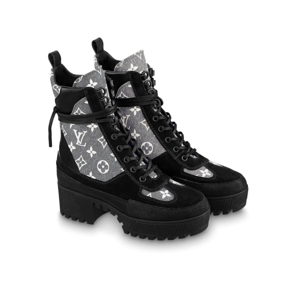 Louis Vuitton Laureate Platform Desert Boot Grey 1Ab2X9 view 2