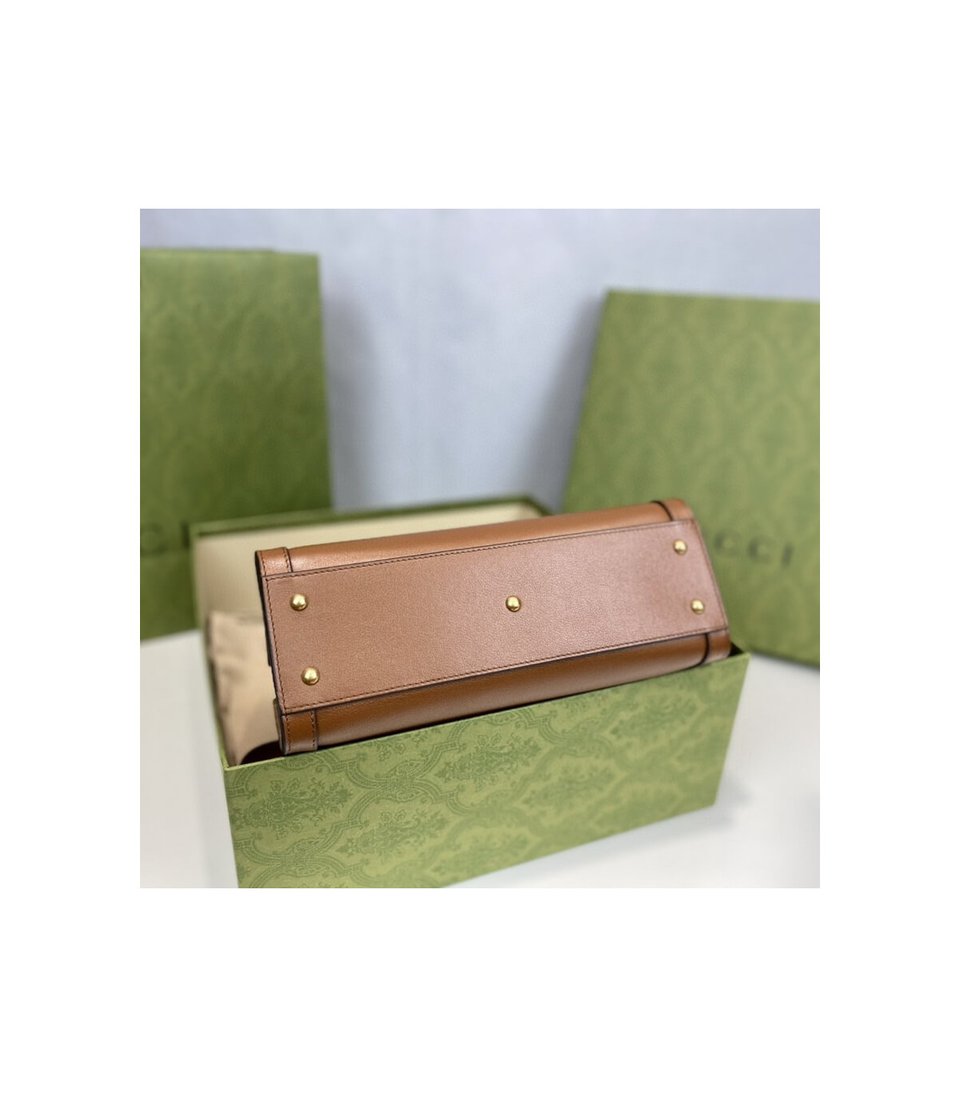 Gucci Diana Small Tote Bag Brown view 14