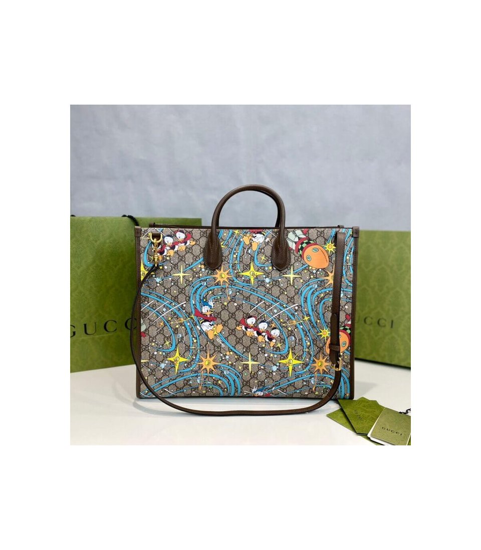 Disney x Gucci Donald Duck Tote Bag view 8