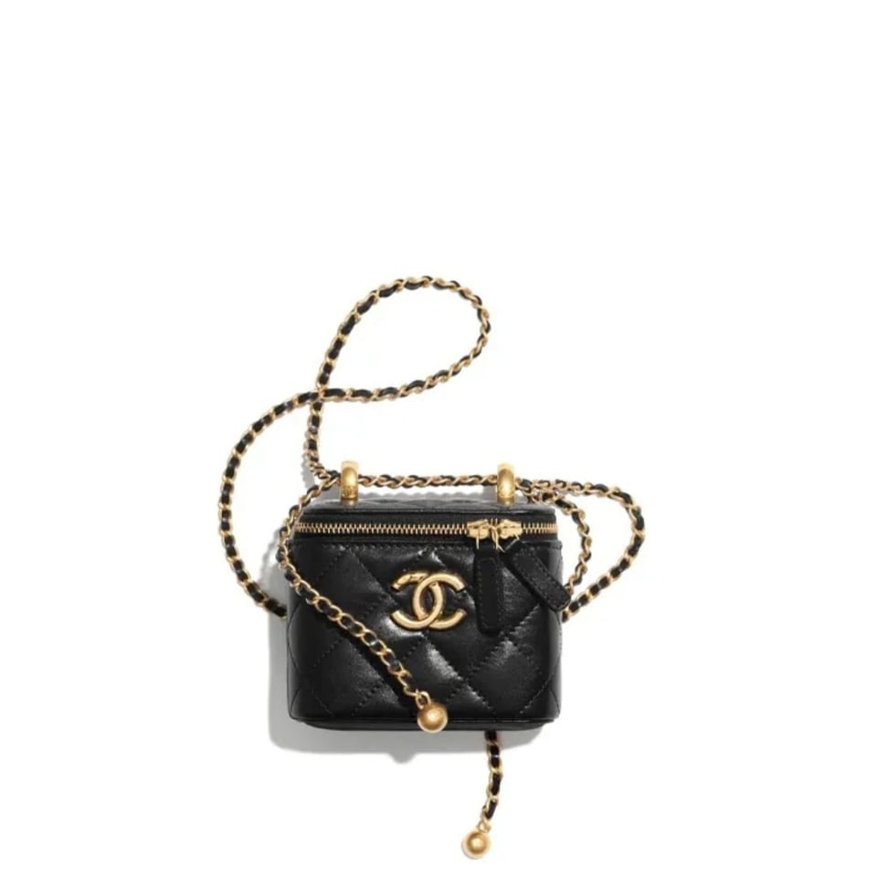 Chanel Small Vanity With Chain Black 12Cm/ 4.7in view 2