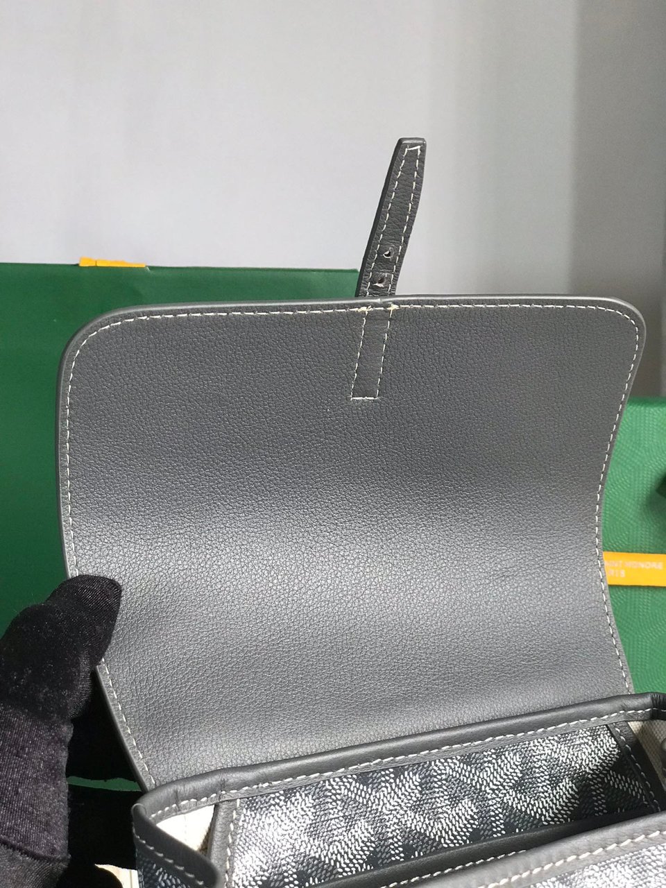 Goyard Alpin Mini Backpack 21 Cm Gray Lambskin And Goyardine Canvas view 9