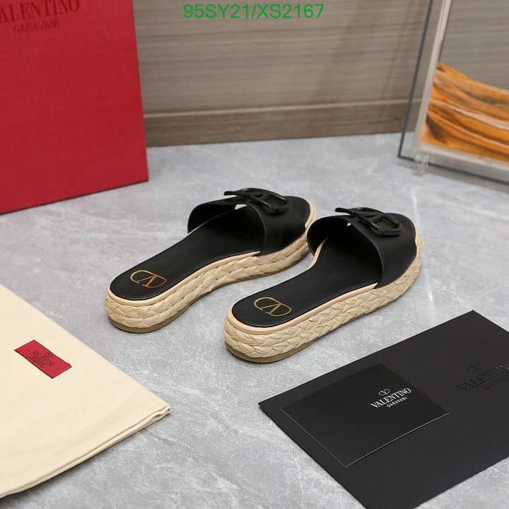 Valentino Garavani Vlogo Signature Slide Sandals Black view 6