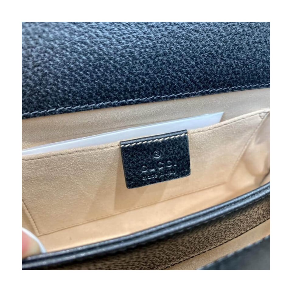 Gucci Ophidia Small Shoulder Bag in Black Leather view 17