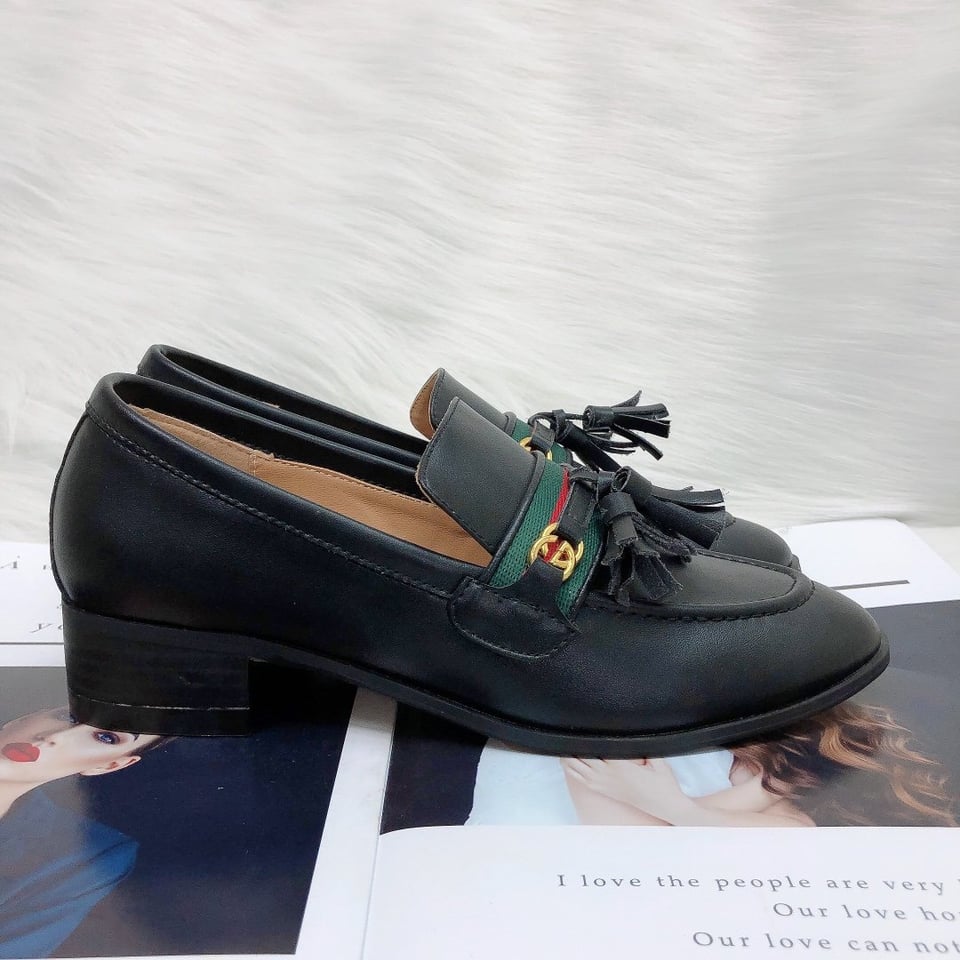 Gucci Unisex Leather Interlocking G Black view 11