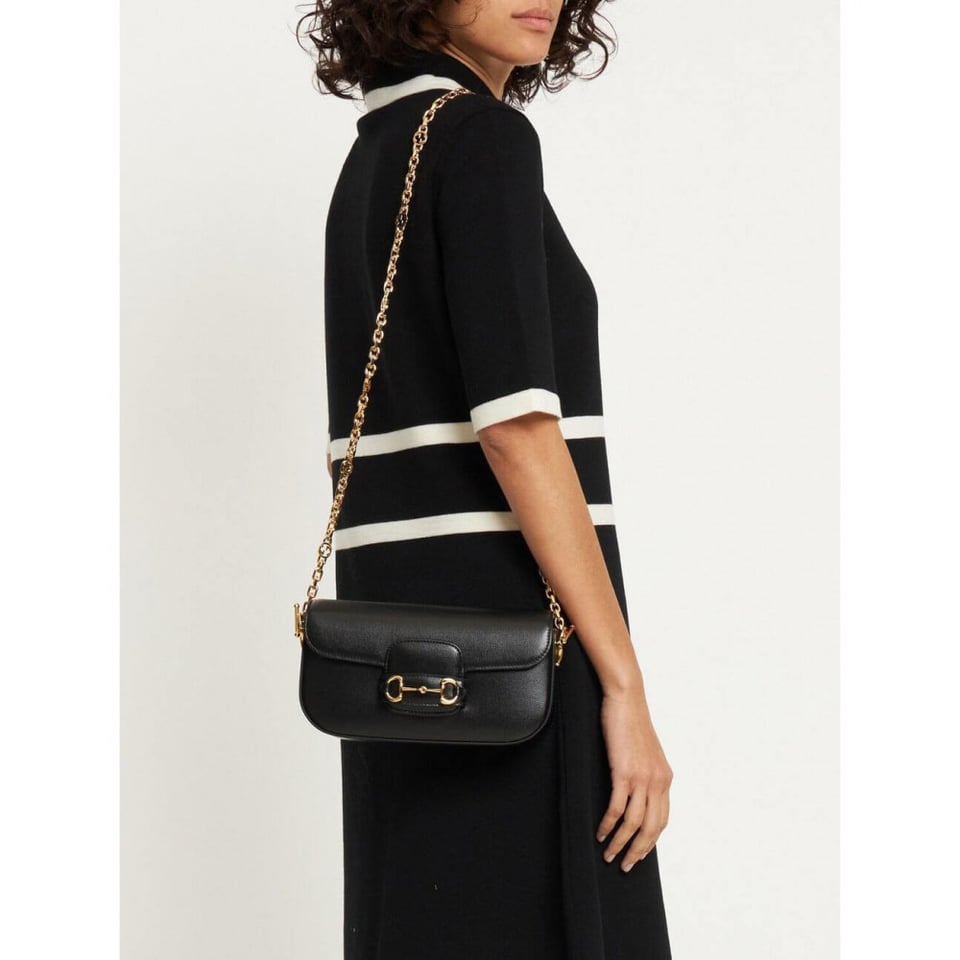 Gucci Horsebit 1955 Leather Shoulder Bag view 6