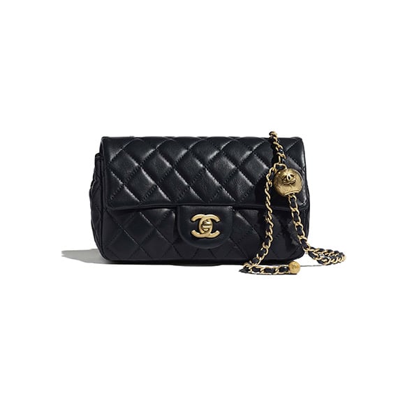 Chanel Shoulder Bag Black 20Cm/7.9in Ap1787