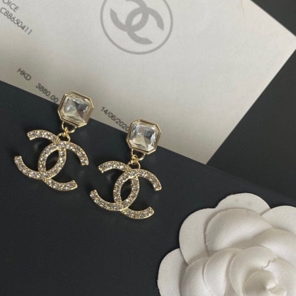 Chanel Cc Earrings view 3