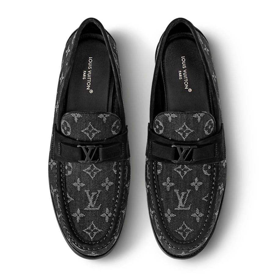 Louis Vuitton Major Loafer Loafers Gray Black For Men view 6