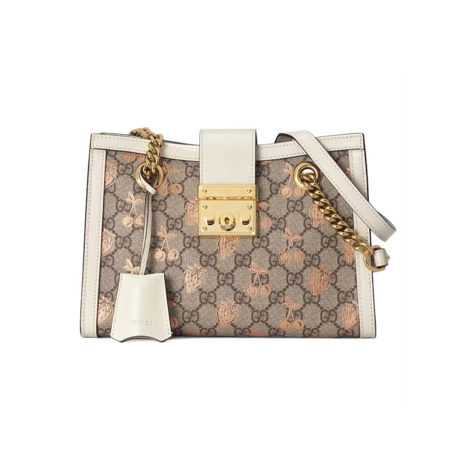 Gucci Padlock Small Berry Tote Bag view 2