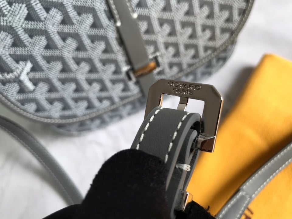 Goyard Belvedere Pm Bag 21Cm Grey Canvas view 9
