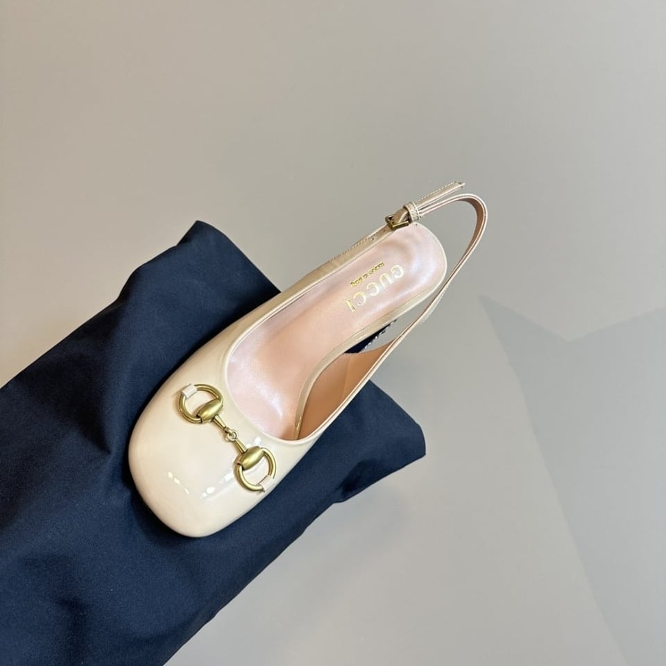 Gucci Women’S Horsebit Pump With Crystals White 795984 Bnc00 9540 view 4