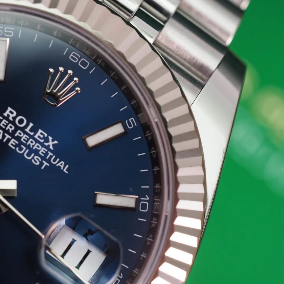 Rolex Datejust 41mm Blue Dial 126334 Jubilee view 3