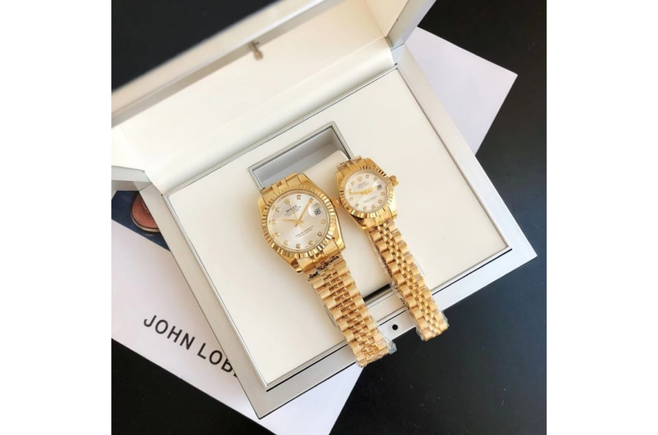 Rolex Datejust 36/28mm RG/RG Jub Sliver/Dial view 8