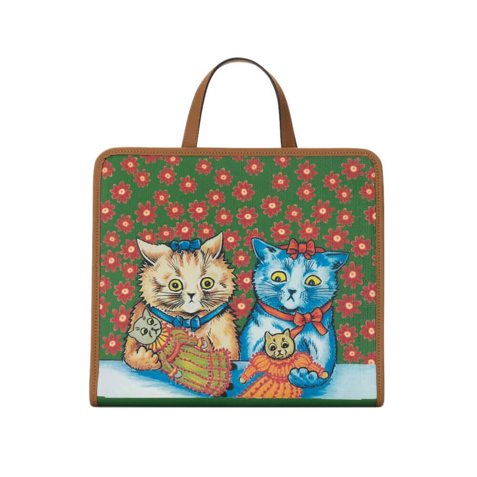 Gucci Kitten Print Tote Bag view 2