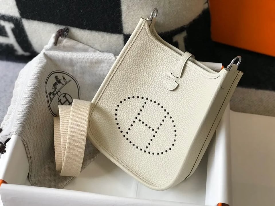 Hermes Evelyne 16 Amazone White Bag 18Cm H069426Ckav view 5
