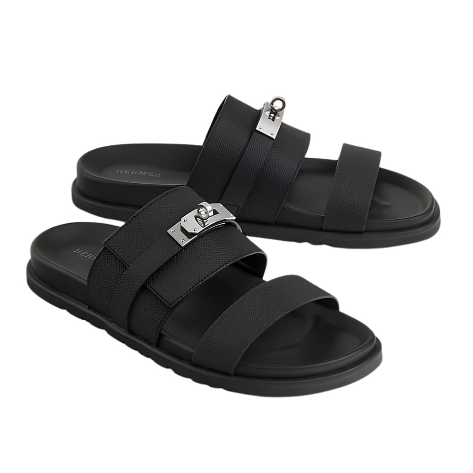 Hermes Jackson Sandal Noir Color Calfskin H242949ZH03390