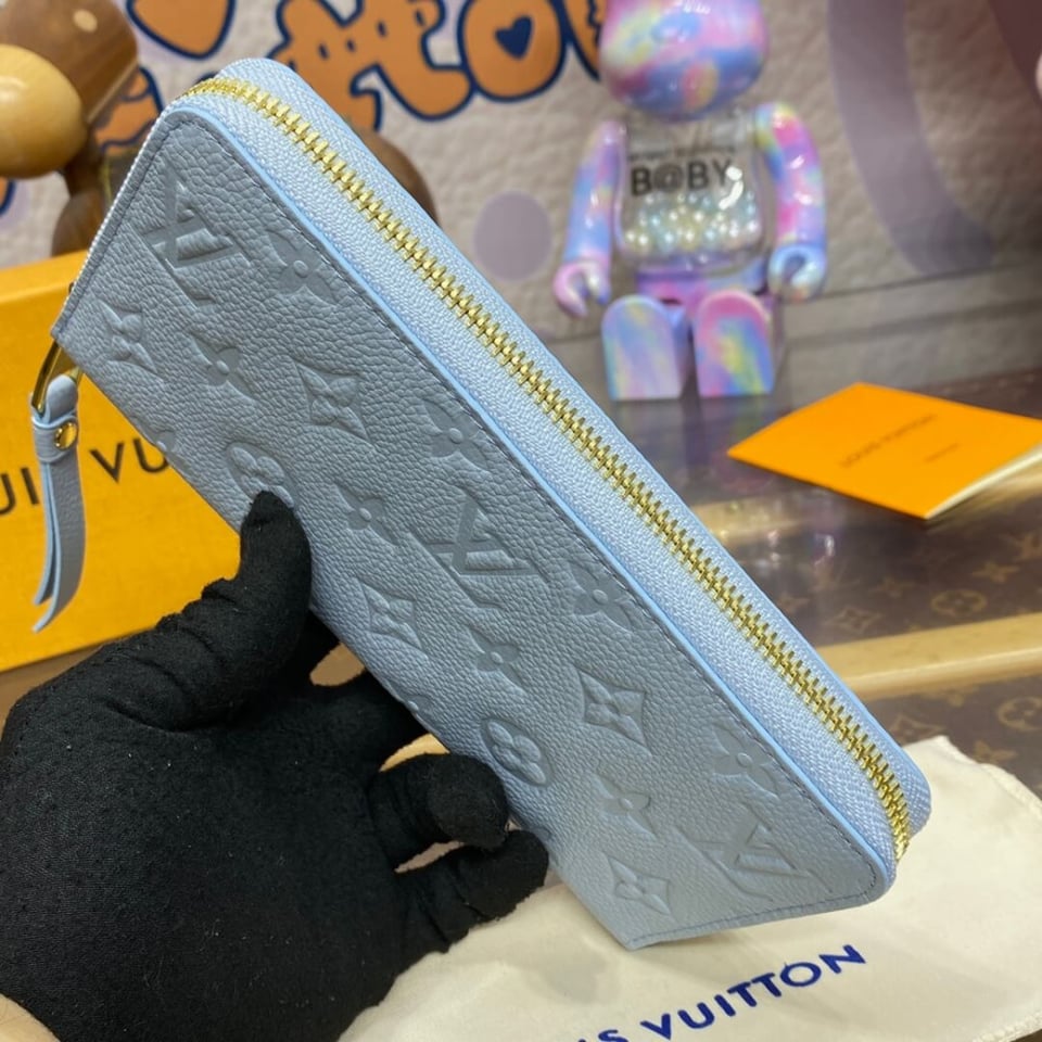 Louis Vuitton Monogram Empreinte Zippy Wallet Blue Hour view 6