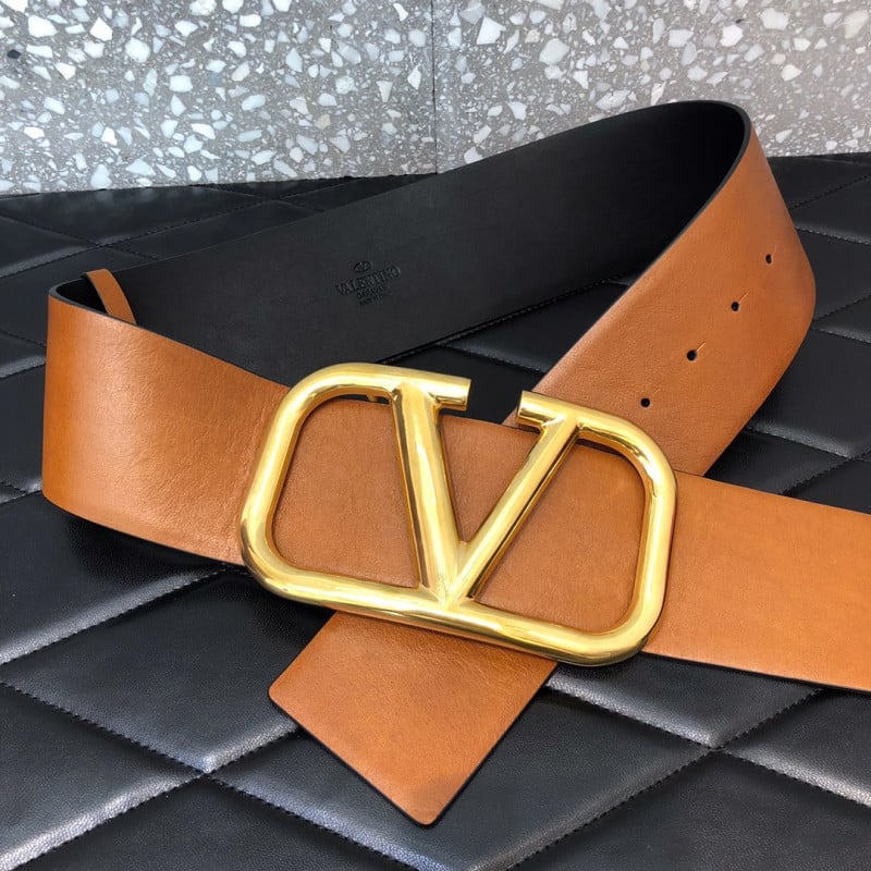 Valentino Garavani VLOGO Belt In Vachetta Leather 0010 view 5