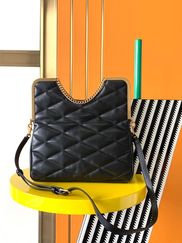 Saint Laurent The 87 Bag Quilted Black 25Cm view 10